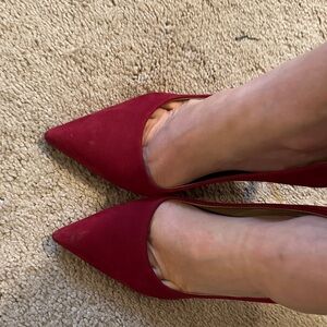 Aldo Chic Red suede Pointed Heels